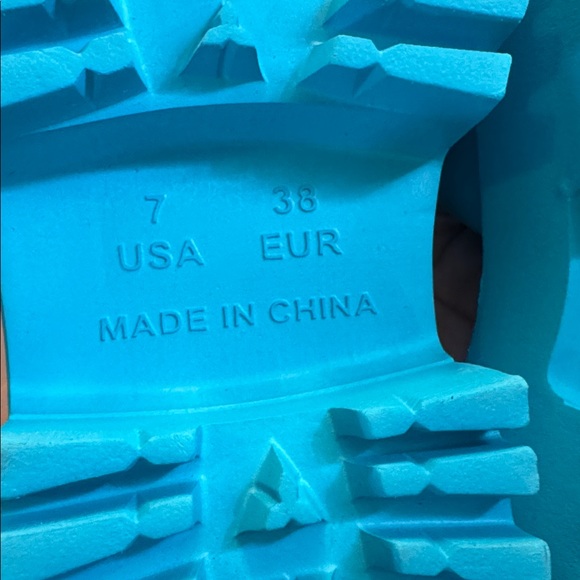 JEFFREY CAMPBELL AQUA BAE PLATFORM SANDALS BLUE 38 - Picture 6 of 6